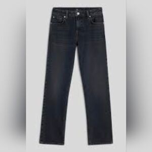 7 For All Mankind Dark Gray Straight Jeans